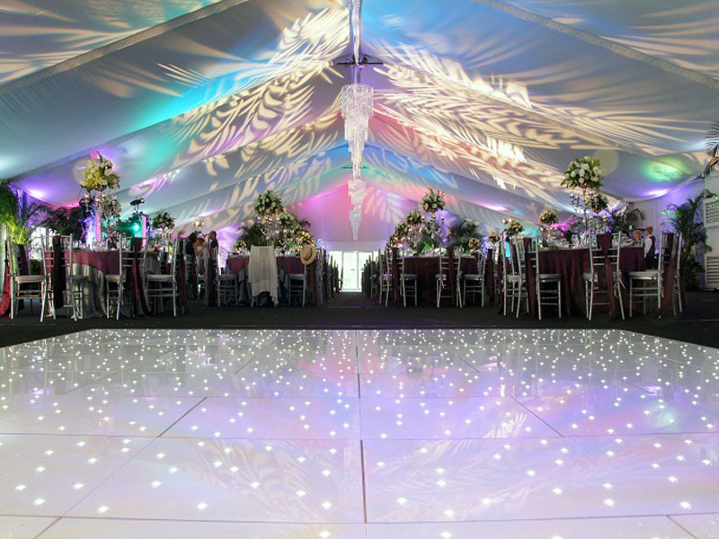 White Starlit Dance Floor – 22*20 ft